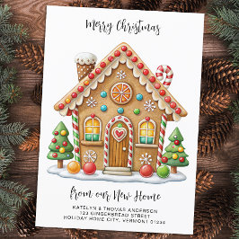 クリスマスジンジャーブレッドハウス新しいアドレス移動 案内状