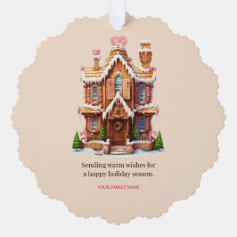 クリスマスジンジャーブレッドハウス オーナメントカード
