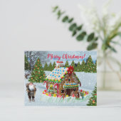 クリスマスジンジャーブレッドハウス シーズンポストカード (スタンド正面)