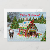 クリスマスジンジャーブレッドハウス シーズンポストカード (正面/裏面)