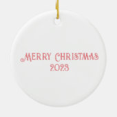 クリスマスジンジャーブレッドハウス セラミックオーナメント (裏面)