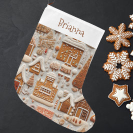 クリスマスジンジャーブレッドハウス ラージクリスマスストッキング