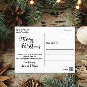 クリスマスジンジャーブレッドバス引っ越しました シーズンポストカード