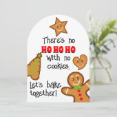 クリスマスジンジャーブレッドパール – ベーキングパーティー 招待状 (スタンド正面)