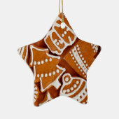 クリスマスジンジャーブレッドビスケット セラミックオーナメント (右)