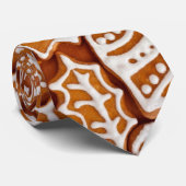 クリスマスジンジャーブレッドビスケット ネクタイ (ロール)