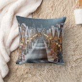 クリスマスジンジャーブレッドビレッジ クッション (ブランケット)