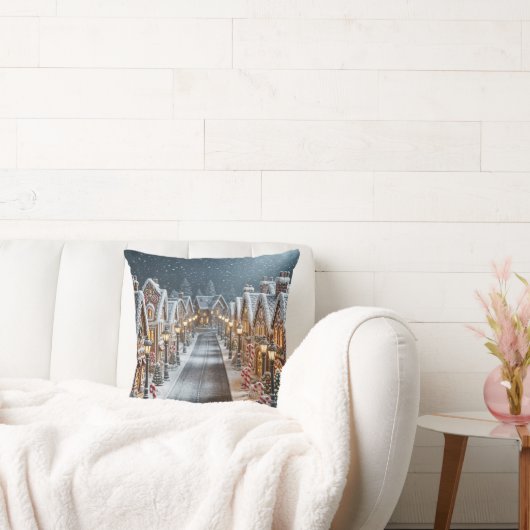 クリスマスジンジャーブレッドビレッジ クッション (ソファ)