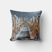 クリスマスジンジャーブレッドビレッジ クッション (正面)