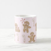 クリスマスジンジャーブレッドピンク コーヒーマグカップ (中央)