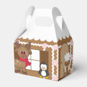 クリスマスジンジャーブレッドベーカリーかわいい フェイバーボックス (裏面サイド)