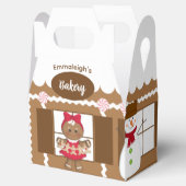 クリスマスジンジャーブレッドベーカリーかわいい フェイバーボックス (オープン)
