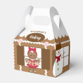 クリスマスジンジャーブレッドベーカリーかわいい フェイバーボックス (正面サイド)