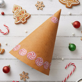 クリスマスジンジャーブレッドペパーミントスワールキャンディ パーティーハット