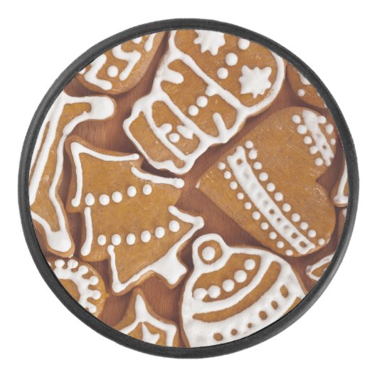 クリスマスジンジャーブレッドホリデークッキー アイスホッケーパック (正面)