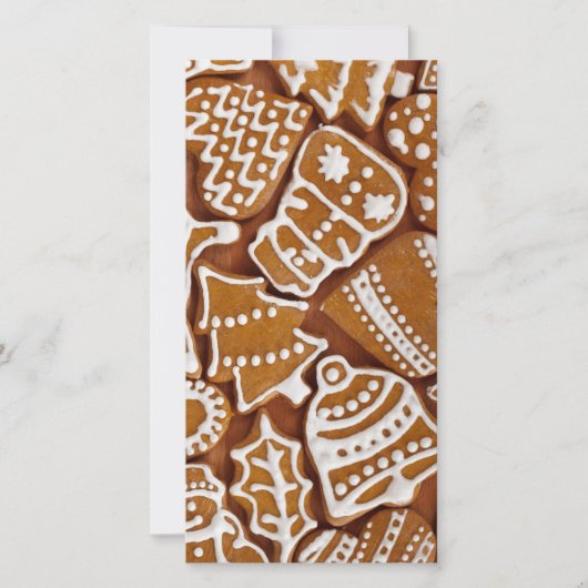 クリスマスジンジャーブレッドホリデークッキー シーズンカード (正面)