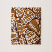 クリスマスジンジャーブレッドホリデークッキー ジグソーパズル (縦)