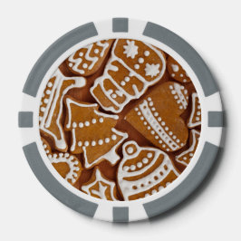 クリスマスジンジャーブレッドホリデークッキー ポーカーチップ