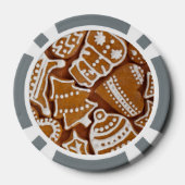 クリスマスジンジャーブレッドホリデークッキー ポーカーチップ (裏面)