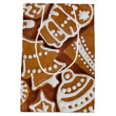 クリスマスジンジャーブレッドホリデークッキー ミディアムペーパーバッグ (裏面)