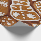 クリスマスジンジャーブレッドホリデークッキー ラッピングペーパー (角)