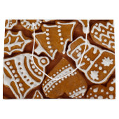クリスマスジンジャーブレッドホリデークッキー ラージペーパーバッグ (正面)