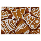 クリスマスジンジャーブレッドホリデークッキー ラージペーパーバッグ (裏面)