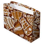 クリスマスジンジャーブレッドホリデークッキー ラージペーパーバッグ (裏面アングル)