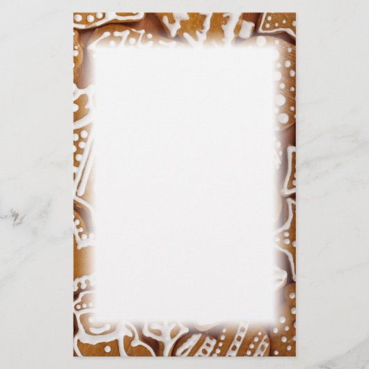 クリスマスジンジャーブレッドホリデークッキー 便箋 (正面)