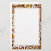 クリスマスジンジャーブレッドホリデークッキー 便箋 (正面/裏面)