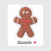 クリスマスジンジャーブレッドボーイクッキービニール シール (シート)
