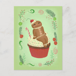 クリスマスジンジャーブレッドマンはがき ポストカード