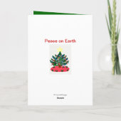 クリスマスジンジャーブレッドマンカード シーズンカード (裏面)