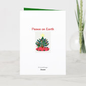 クリスマスジンジャーブレッドマンカード シーズンカード (裏面)