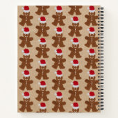 クリスマスジンジャーブレッドマンクッキーズホリデーレシピ ノートブック (裏面)