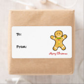 クリスマスジンジャーブレッドマンクッキー ラベル (インサイチュ)