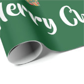 クリスマスジンジャーブレッドマンサンタパーソナライズされたーネーム ラッピングペーパー (ロールコーナー)