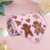 クリスマスジンジャーブレッドマンジンジャーブレッドの女性の木 ネクタイ