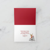 クリスマスジンジャーブレッドマンスノーエンジェル シーズンカード (内部)