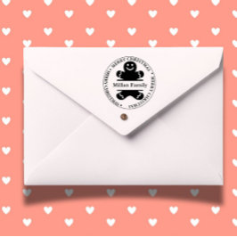 クリスマスジンジャーブレッドマンテーマ セルフインキングスタンプ