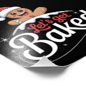 クリスマスジンジャーブレッドマンファミリーレッツ焼いたー フォトプリント            (角)