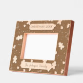 クリスマスジンジャーブレッドマンファミリ名 レーザー彫刻フレーム (左)