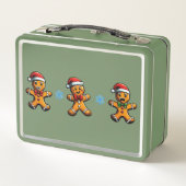 クリスマスジンジャーブレッドマンメタルランチボックス メタルランチボックス (裏面)