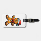 クリスマスジンジャーブレッドマンラゲッジタグ ラゲッジタグ (正面横)