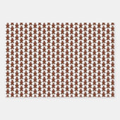 クリスマスジンジャーブレッドマンレディークッキー ラッピングペーパーシート (正面)