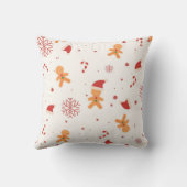 クリスマスジンジャーブレッドマン枕 クッション (裏面)