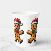 クリスマスジンジャーブレッドマン紙カップ 紙コップ (右)