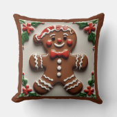 クリスマスジンジャーブレッドマン装飾用クッション クッション (正面)