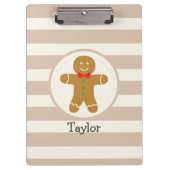 クリスマスジンジャーブレッドマン クリップボード (正面)