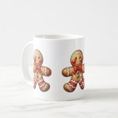 クリスマスジンジャーブレッドマン コーヒーマグカップ (正面左)